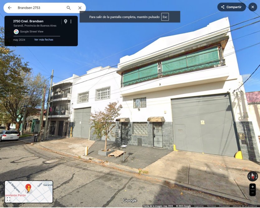 Galpon/deposito 1150 m2 + Departamento 4 ambientes en VENTA - SARANDI - AVELLANEDA