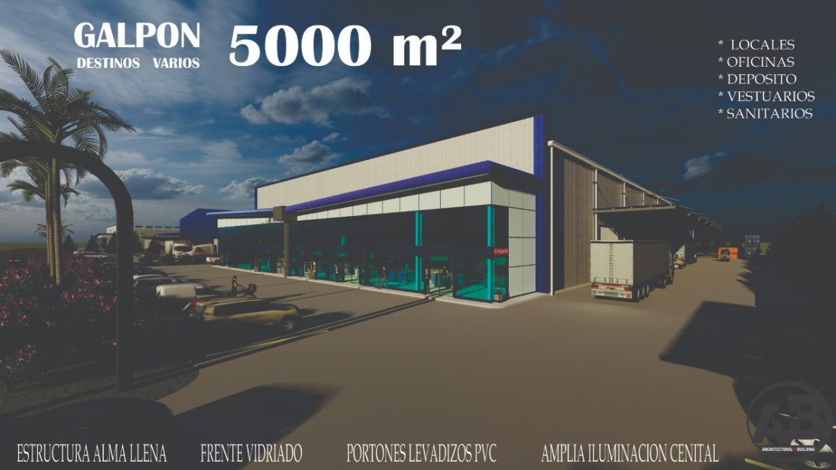Galpon en venta de  4700  m2 cub - POLO MADERERO HUDSON
