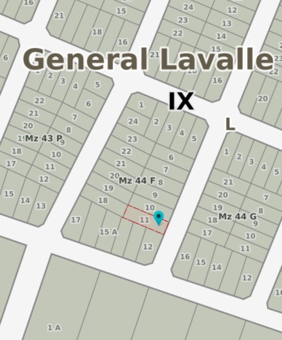 Terreno de 323 M2 - Paraje Pavon (Lado norte) a una cuadra de Av. Galo - NEGOCIABLE