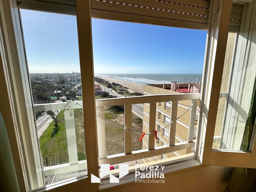 Monoambiente 29 m2 amoblado céntrico con vista al mar