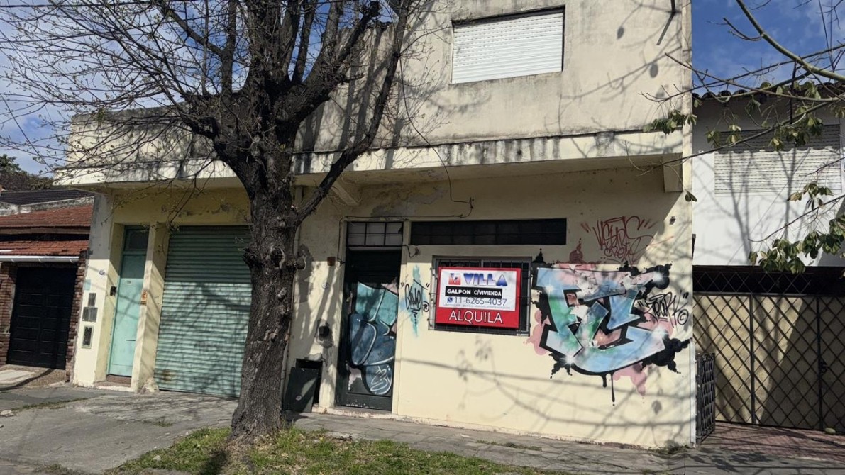 Amplio galpón comercial + vivienda - Turdera
